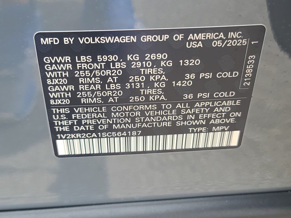 2025 Volkswagen Atlas 2.0T SE w/Technology Springfield VA