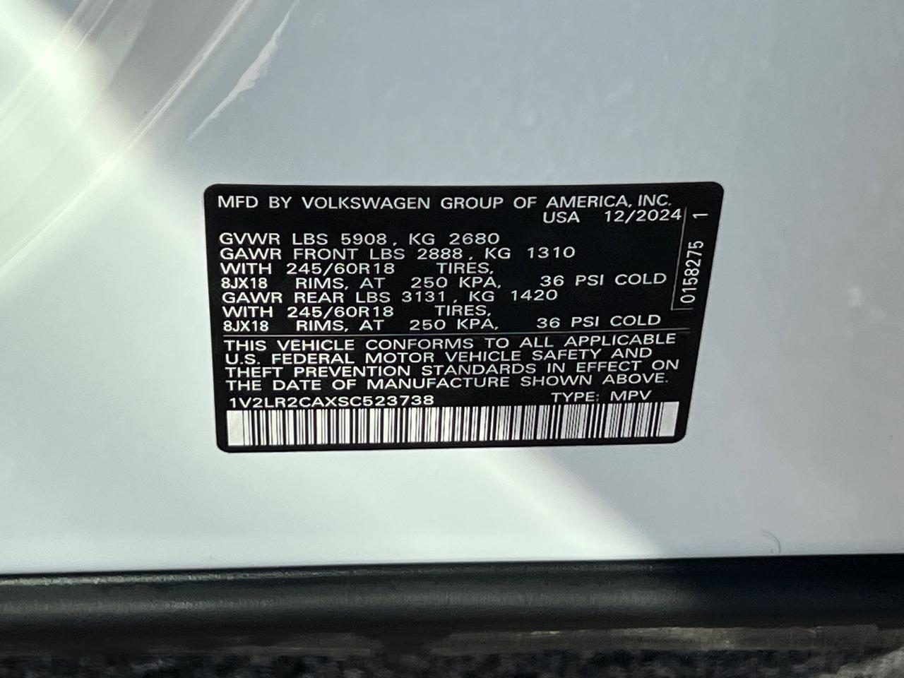 2025 Volkswagen Atlas 2.0T SE Hagerstown MD