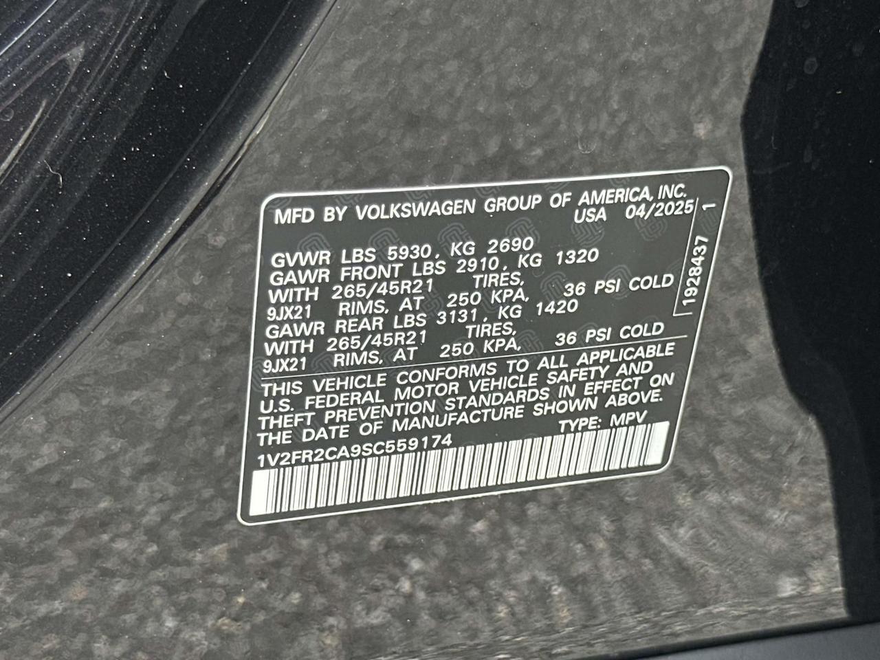 2025 Volkswagen Atlas 2.0T SEL Premium R-Line Alexandria VA