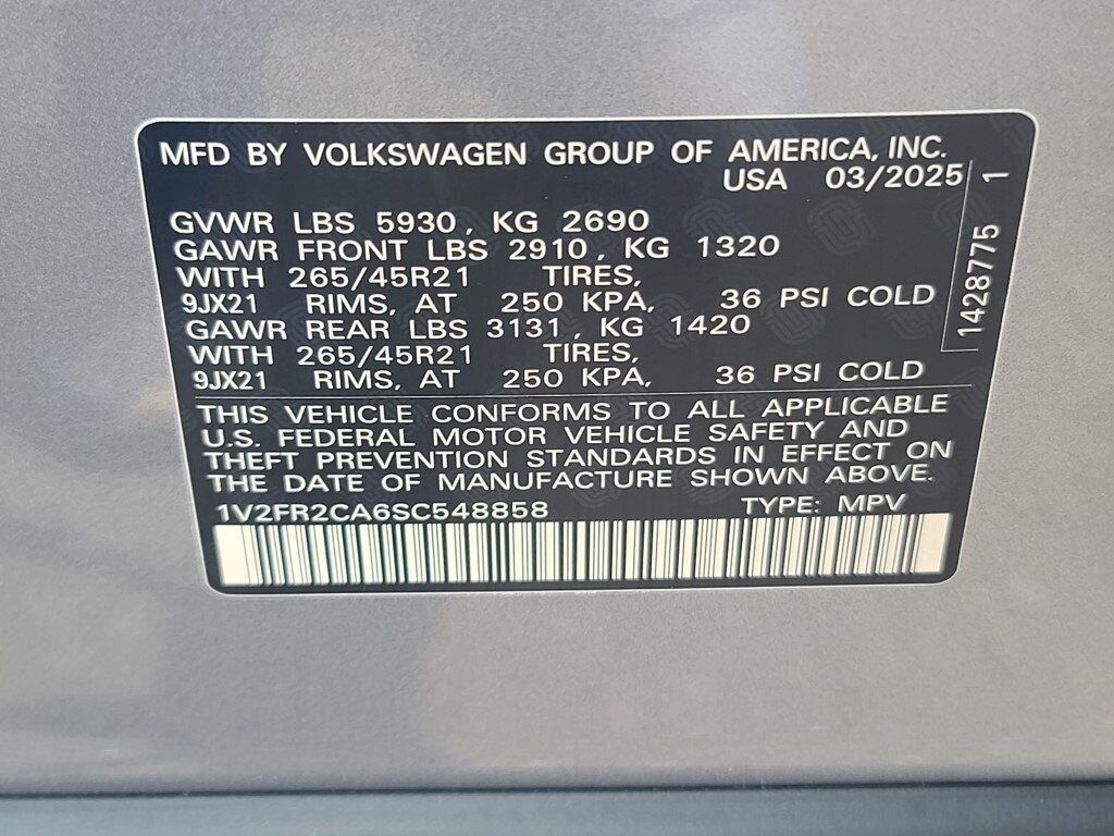 2025 Volkswagen Atlas 2.0T SEL Premium R-Line Springfield VA