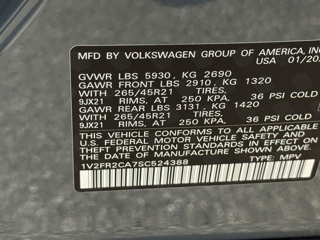 2025 Volkswagen Atlas 2.0T SEL Premium R-Line Springfield VA