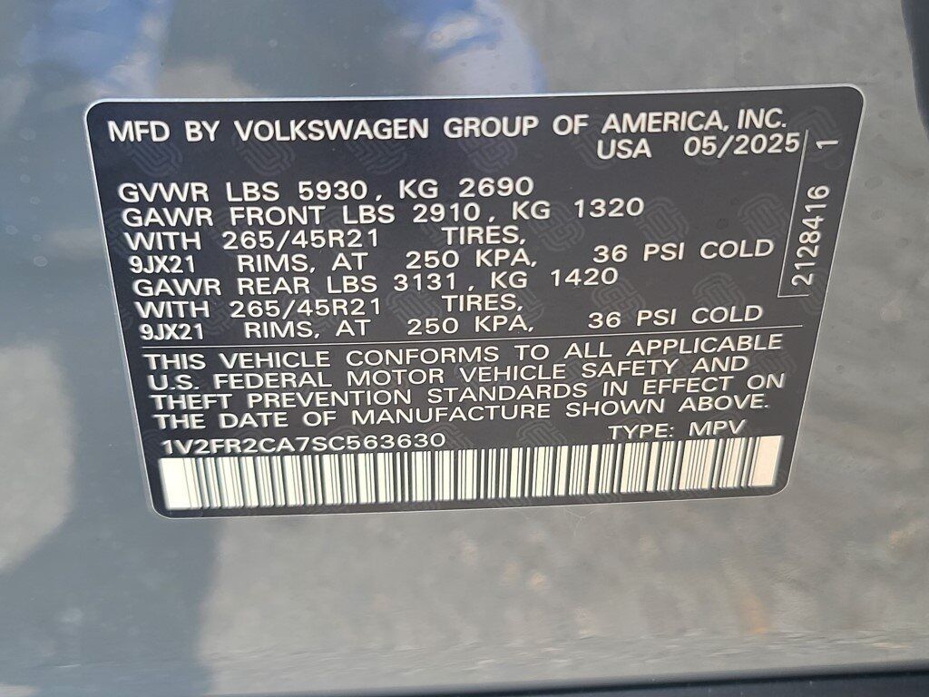 2025 Volkswagen Atlas 2.0T SEL Premium R-Line Springfield VA