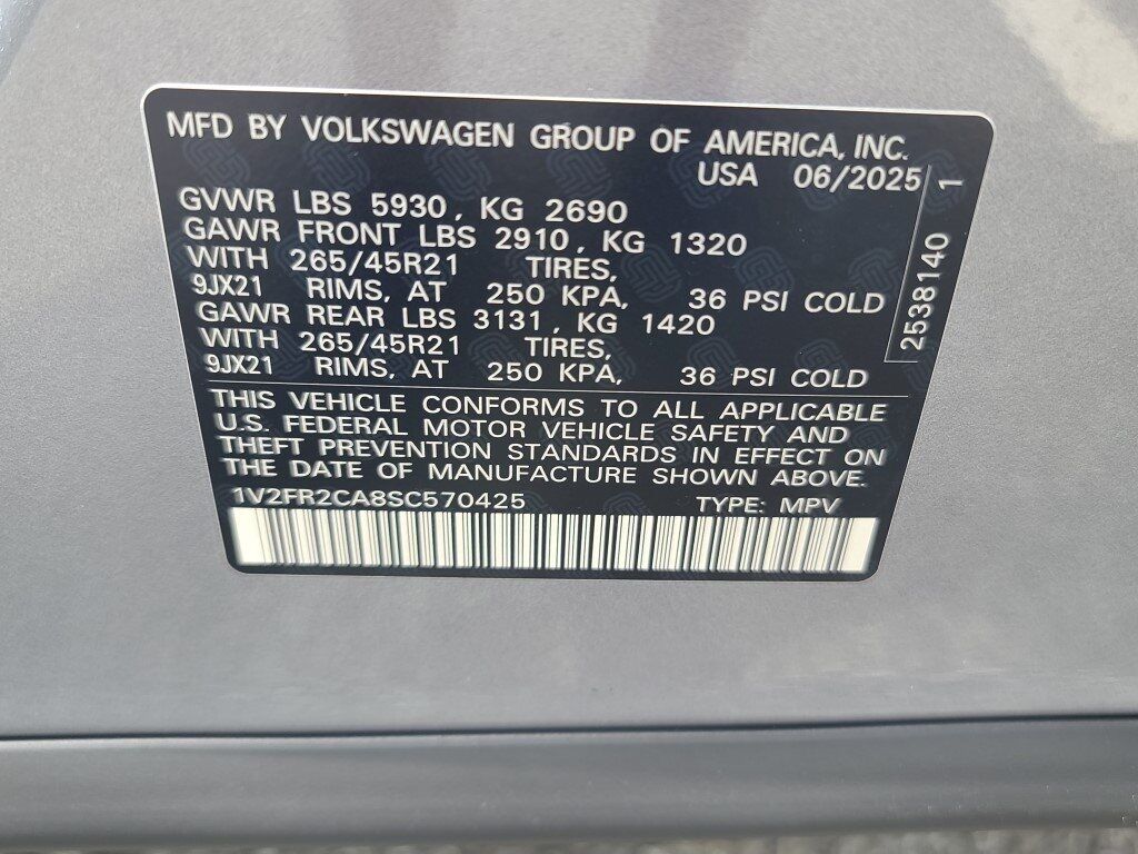 2025 Volkswagen Atlas 2.0T SEL Premium R-Line Springfield VA