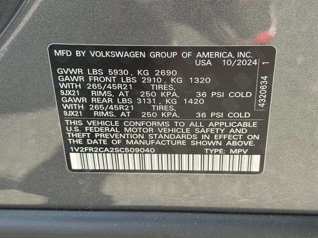 2025 Volkswagen Atlas 2.0T SEL Premium R-Line Springfield VA