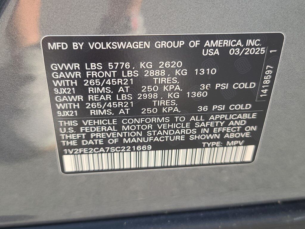 2025 Volkswagen Atlas Cross Sport 2.0T SEL Premium R-Line Springfield VA