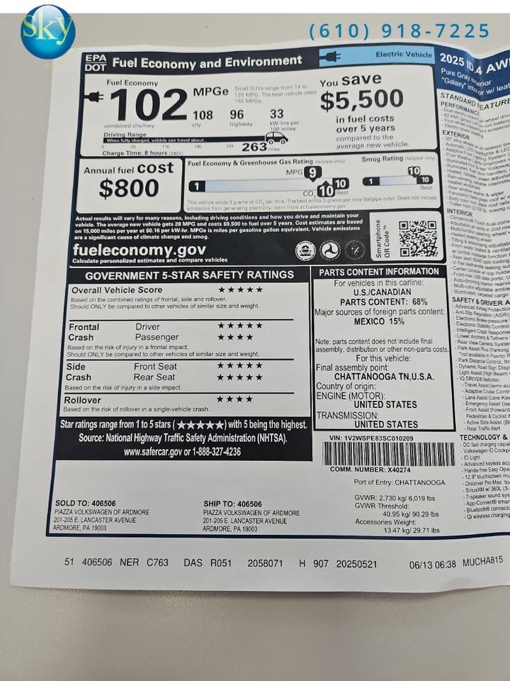 2025 Volkswagen ID.4 Pro S AWD West Chester PA