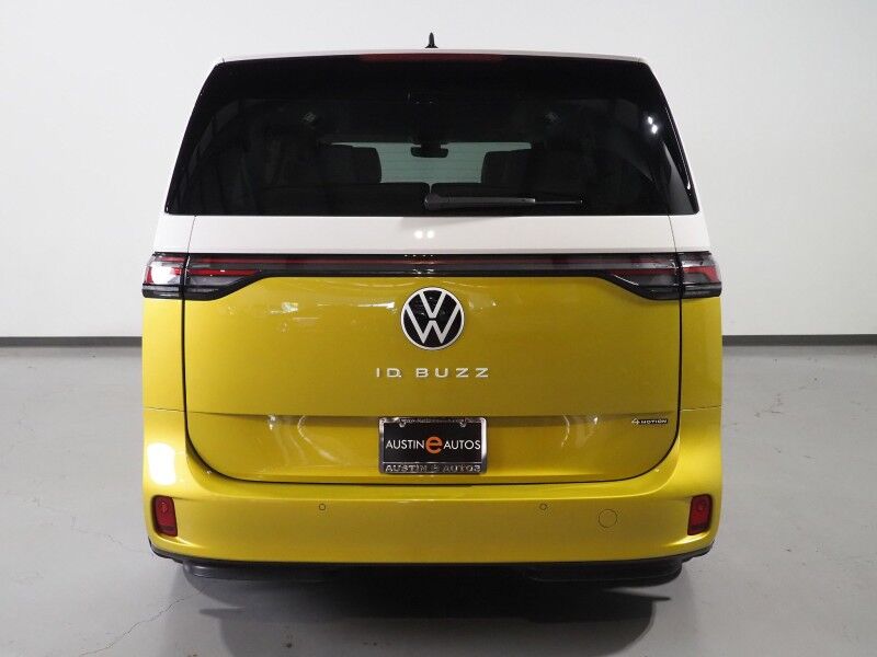 2025 Volkswagen ID. Buzz 1st Edition 4MOTION *NAVIGATION, ADAPTIVE CRUISE, SAFETY ALERTS, 360 CAMERAS, PANO GLASS ROOF, CLIMATE/MASSAGE SEATS, 2ND ROW CAPTAIN&apos;S, HARMAN/KARDON, WIRELESS CHARGING, ANDROID & APPLE Round Rock TX