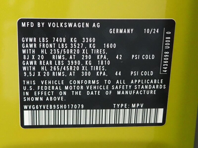 2025 Volkswagen ID. Buzz 1st Edition 4MOTION *NAVIGATION, ADAPTIVE CRUISE, SAFETY ALERTS, 360 CAMERAS, PANO GLASS ROOF, CLIMATE MASSAGE SEATS, HEATED STEERING, 2ND ROW CAPTAIN'S, HARMAN/KARDON, WIRELESS CHARGING, ANDROID & APPLE Round Rock TX