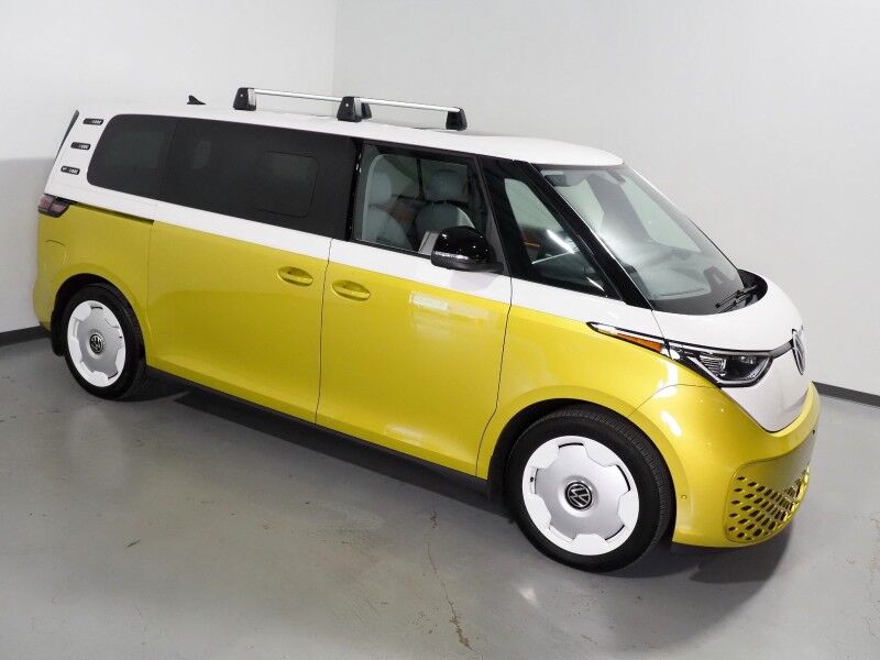 2025 Volkswagen ID. Buzz 1st Edition 4MOTION *NAVIGATION, ADAPTIVE CRUISE, SAFETY ALERTS, 360 CAMERAS, PANO GLASS ROOF, CLIMATE MASSAGE SEATS, HEATED STEERING, 2ND ROW CAPTAIN'S, HARMAN/KARDON, WIRELESS CHARGING, ANDROID & APPLE Round Rock TX