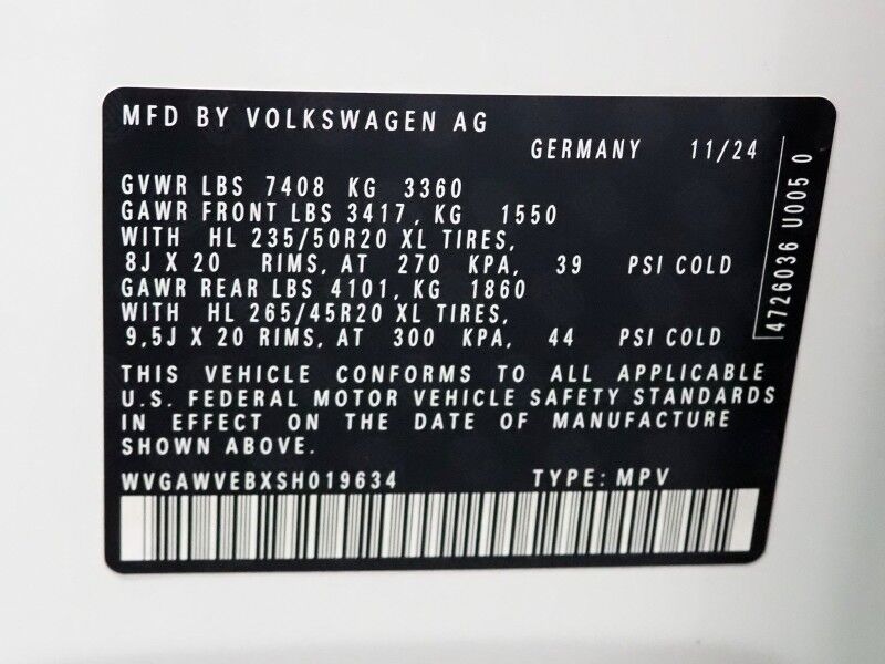 2025 Volkswagen ID. Buzz Pro S *NAVIGATION, ADAPTIVE CRUISE, SAFETY ALERTS, BACKUP-CAMERA, COLOR TOUCHSCREEN, CLIMATE/MASSAGE SEATS, HEATED STEERING, POWER LIFTGATE, WIRELESS CHARGING, ANDROID & APPLE Round Rock TX