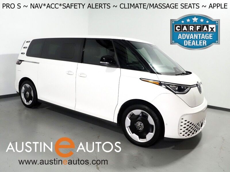 2025 Volkswagen ID. Buzz Pro S *NAVIGATION, ADAPTIVE CRUISE, SAFETY ALERTS, BACKUP-CAMERA, COLOR TOUCHSCREEN, CLIMATE/MASSAGE SEATS, HEATED STEERING, POWER LIFTGATE, WIRELESS CHARGING, ANDROID & APPLE