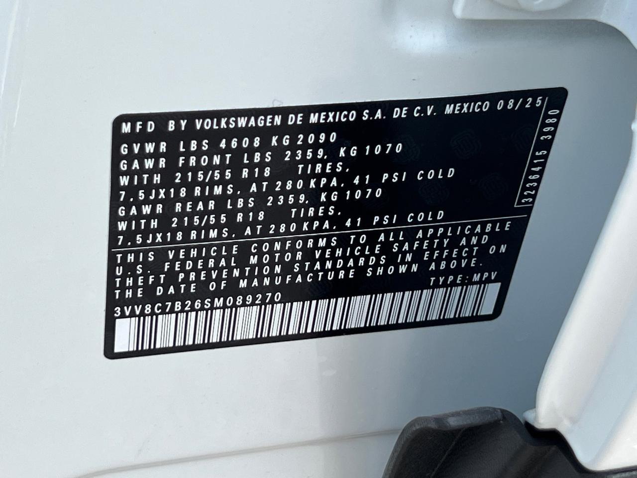 2025 Volkswagen Taos 1.5T S Hagerstown MD