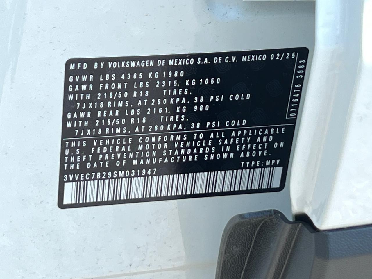 2025 Volkswagen Taos 1.5T SE Hagerstown MD