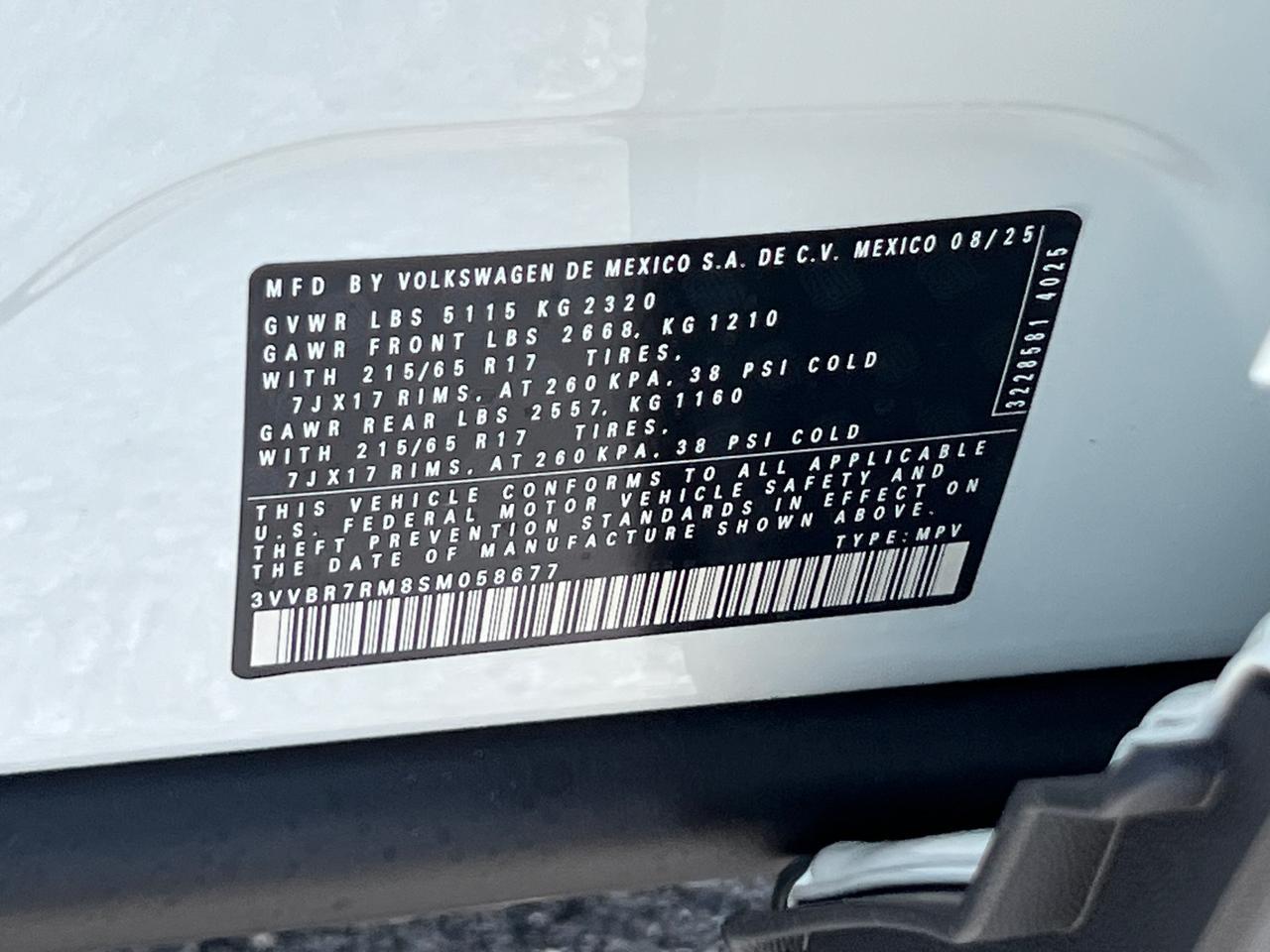 2025 Volkswagen Tiguan 2.0T S Hagerstown MD