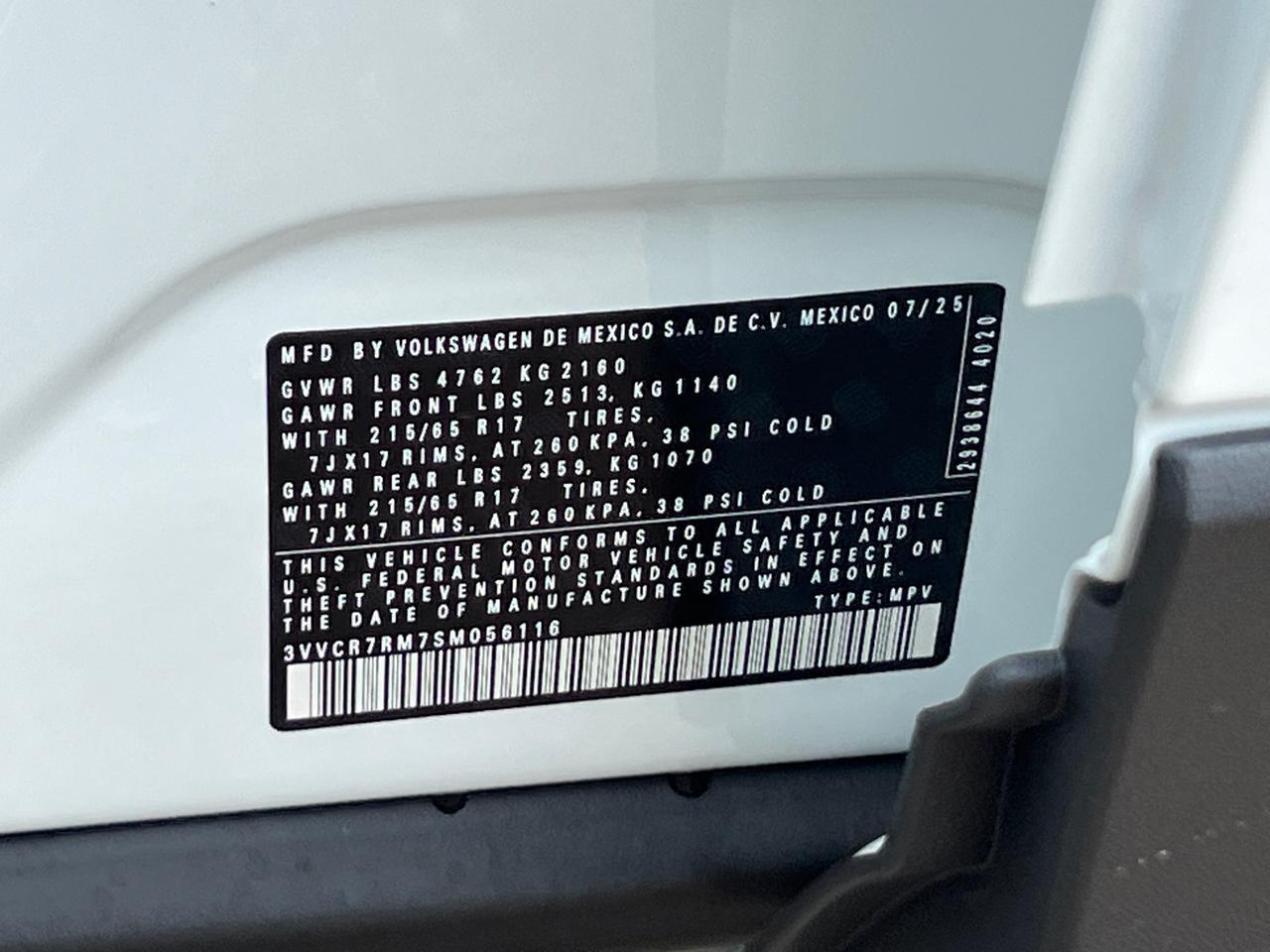 2025 Volkswagen Tiguan 2.0T S Hagerstown MD