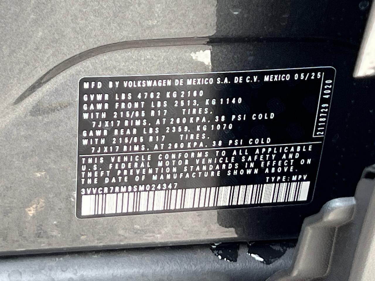 2025 Volkswagen Tiguan 2.0T S Hagerstown MD