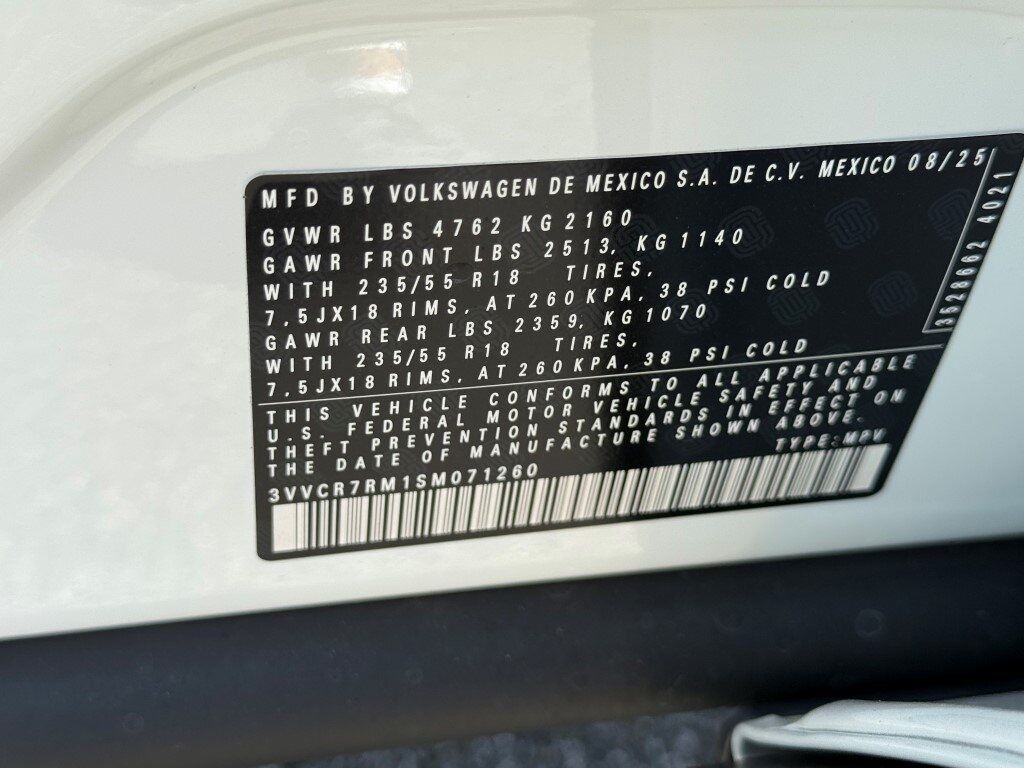2025 Volkswagen Tiguan 2.0T S Springfield VA