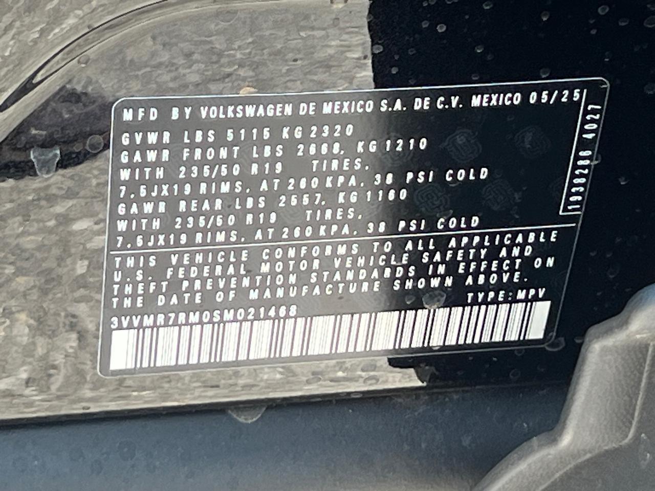 2025 Volkswagen Tiguan 2.0T SE Hagerstown MD