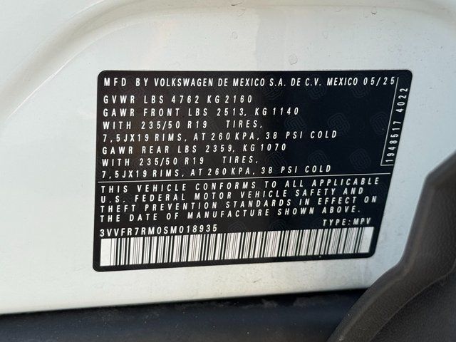 2025 Volkswagen Tiguan 2.0T SE Springfield VA