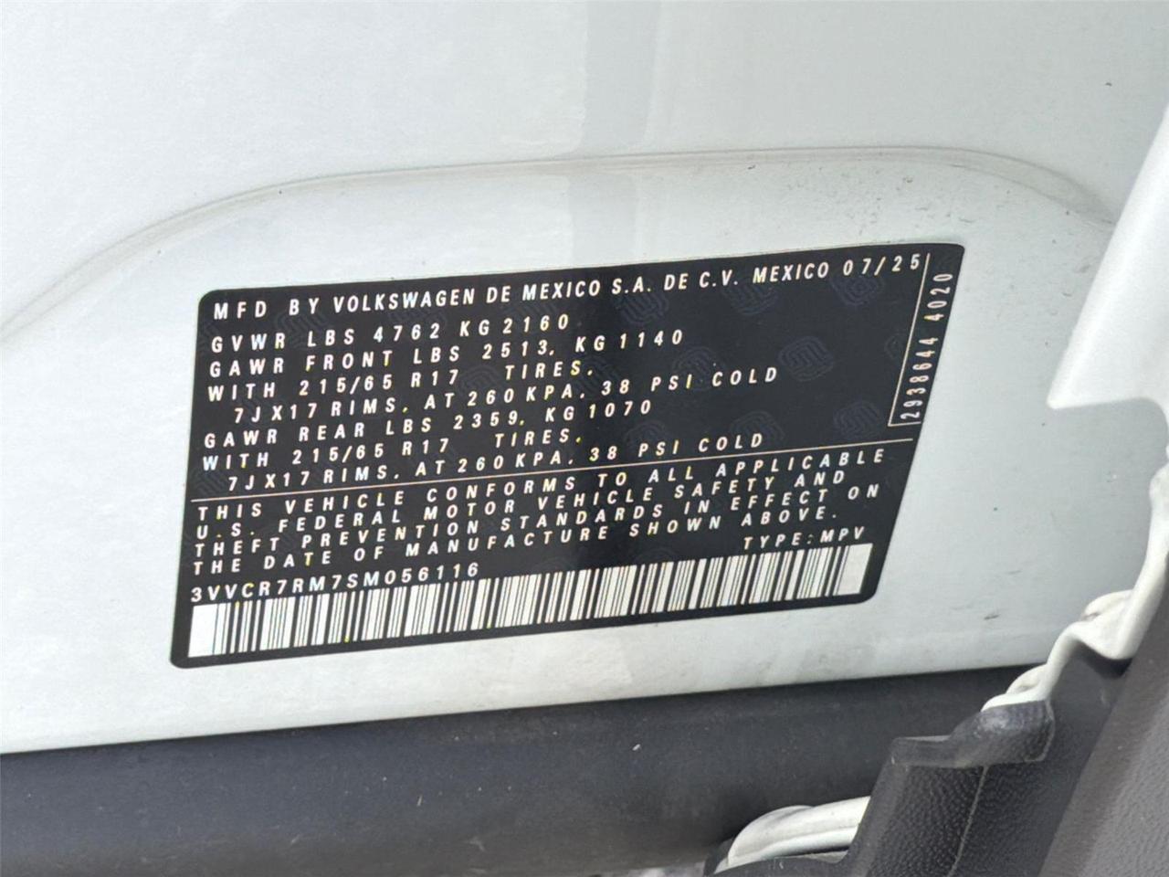 2025 Volkswagen Tiguan S Hagerstown MD