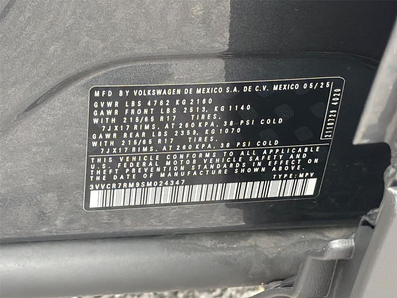 2025 Volkswagen Tiguan S Hagerstown MD
