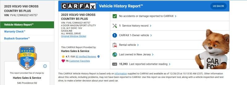 2025 Volvo V60 Cross Country Plus Webster MA