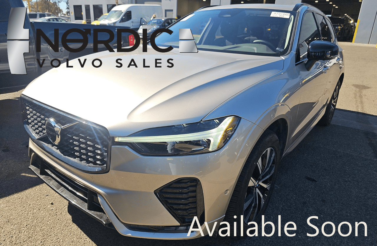 2025 Volvo XC60 B5 AWD Hybrid PLUS w/High Performance Audio, Pilot Assist, 360 Cam, Heated Leather Seats & Pano Roof