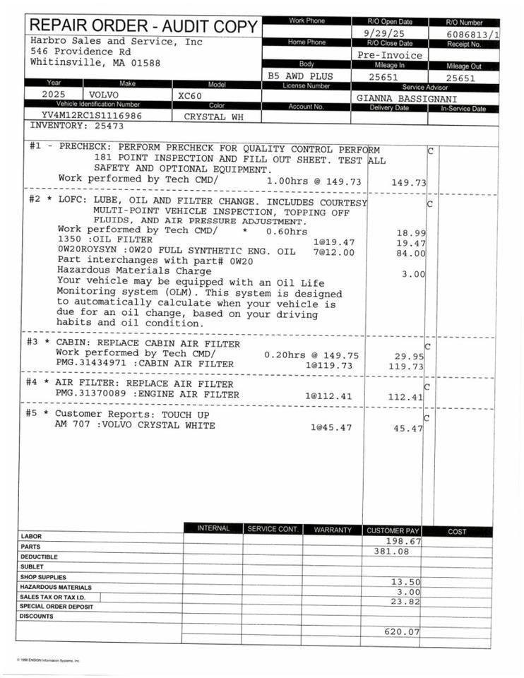 2025 Volvo XC60 Plus Webster MA