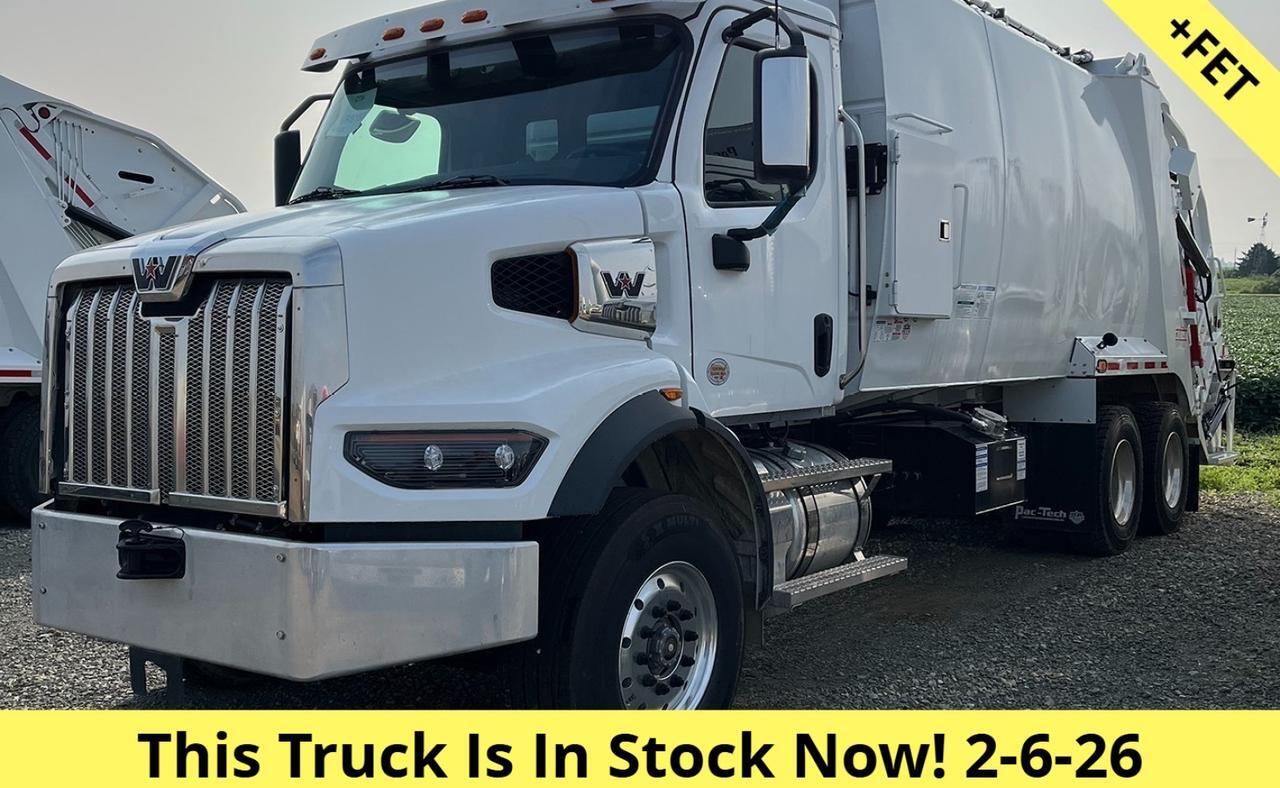 2025 Western Star 47X 28 Yard Pac Tech Rear Loader Garbage Truck Tampa FL
