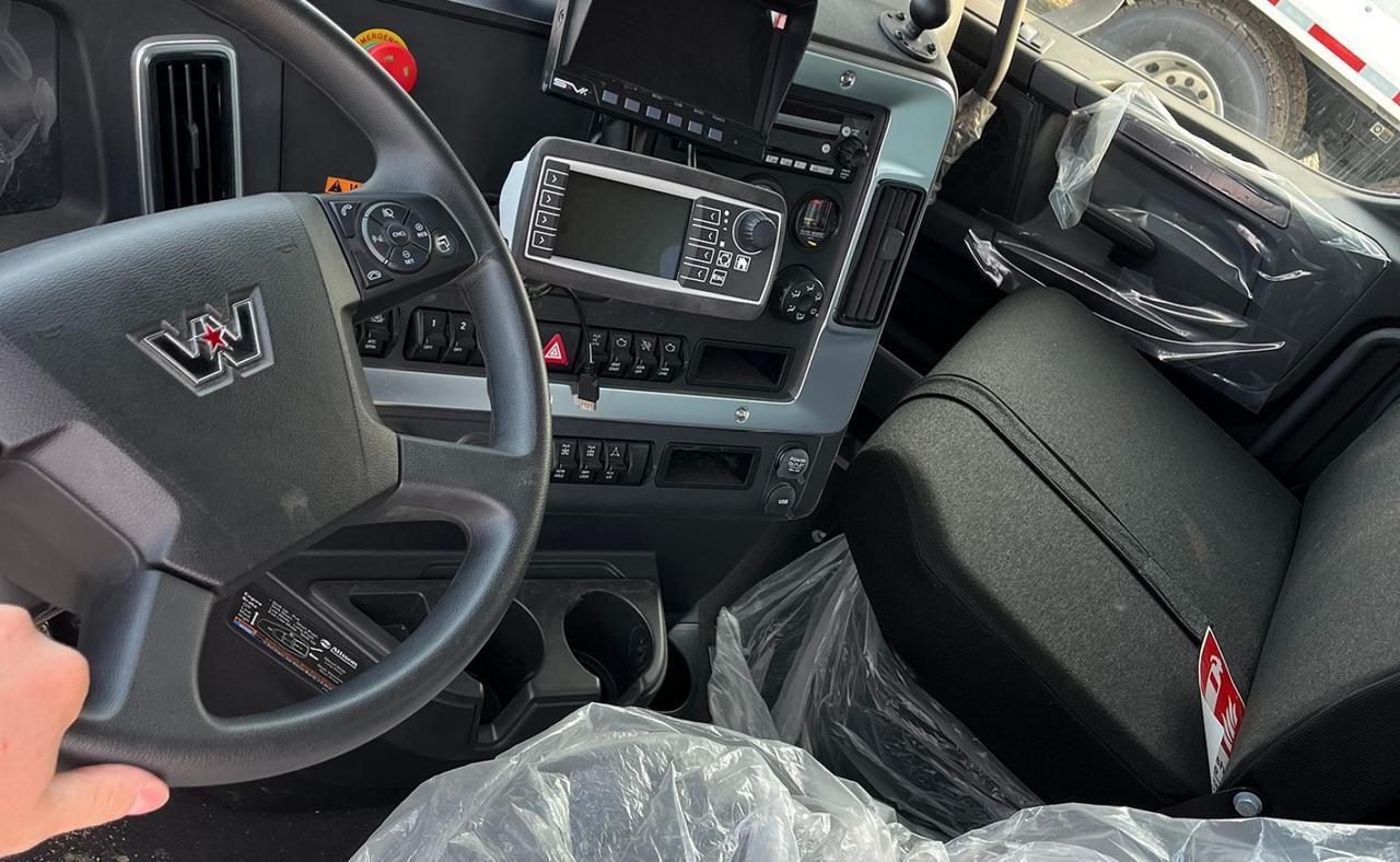 2025 Western Star 47X 28 Yard Pac Tech Rear Loader Garbage Truck