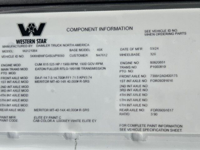2025 Western Star 49X Extended Cab Jerr-Dan JD25 Integrated Heavy Duty Wrecker Truck Miami FL