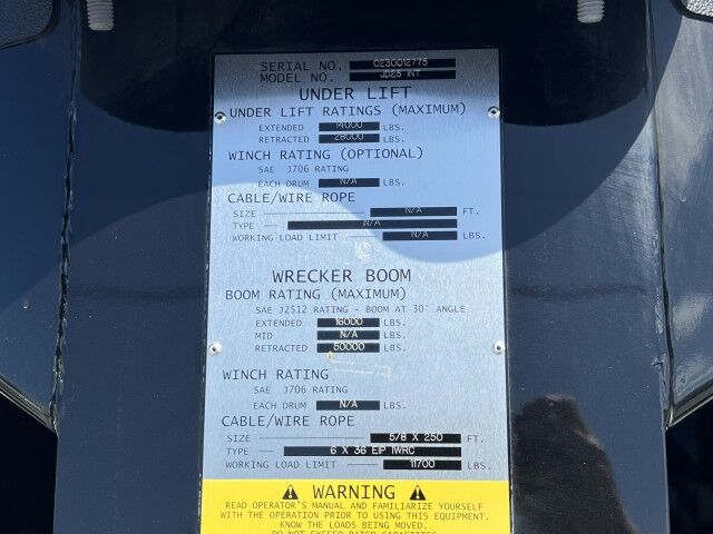 2025 Western Star 49X Extended Cab Jerr-Dan JD25 Integrated Heavy Duty Wrecker Truck Miami FL