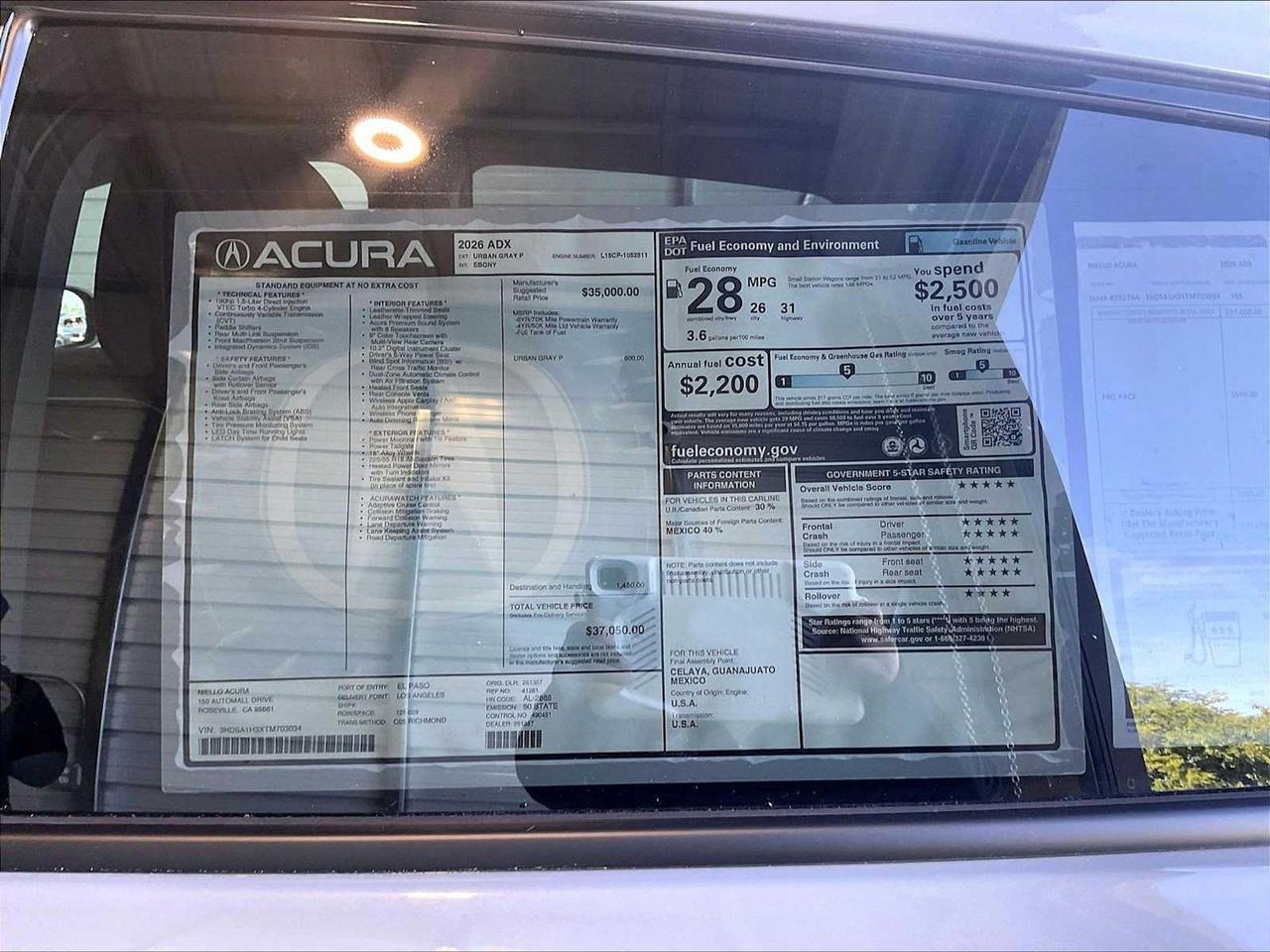 2026 Acura ADX Roseville CA