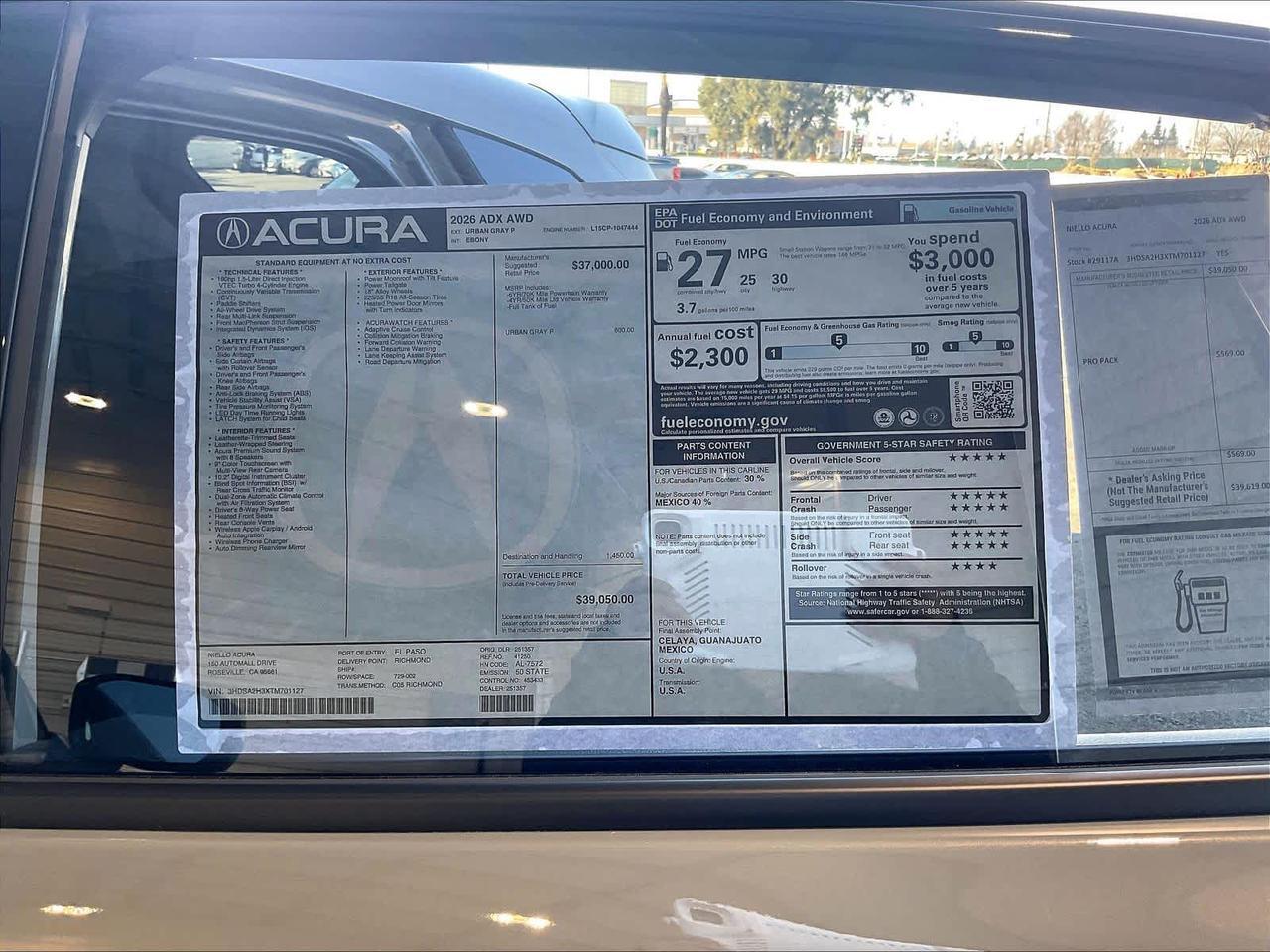 2026 Acura ADX Roseville CA