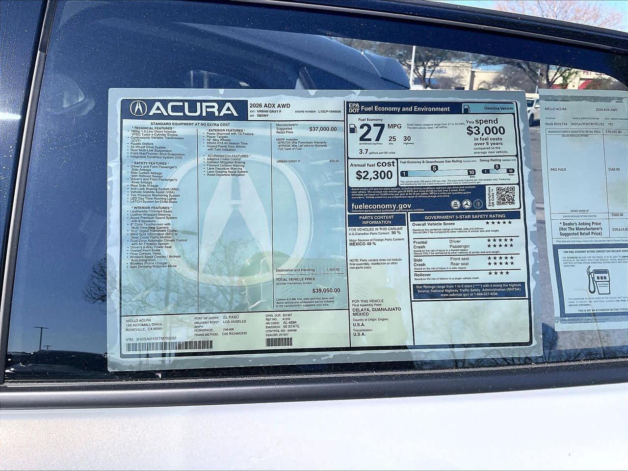 2026 Acura ADX Roseville CA