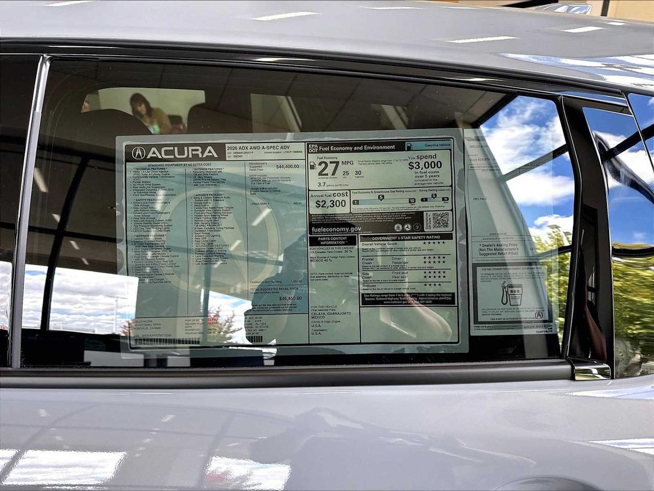 2026 Acura ADX w/A-Spec Advance Package Roseville CA
