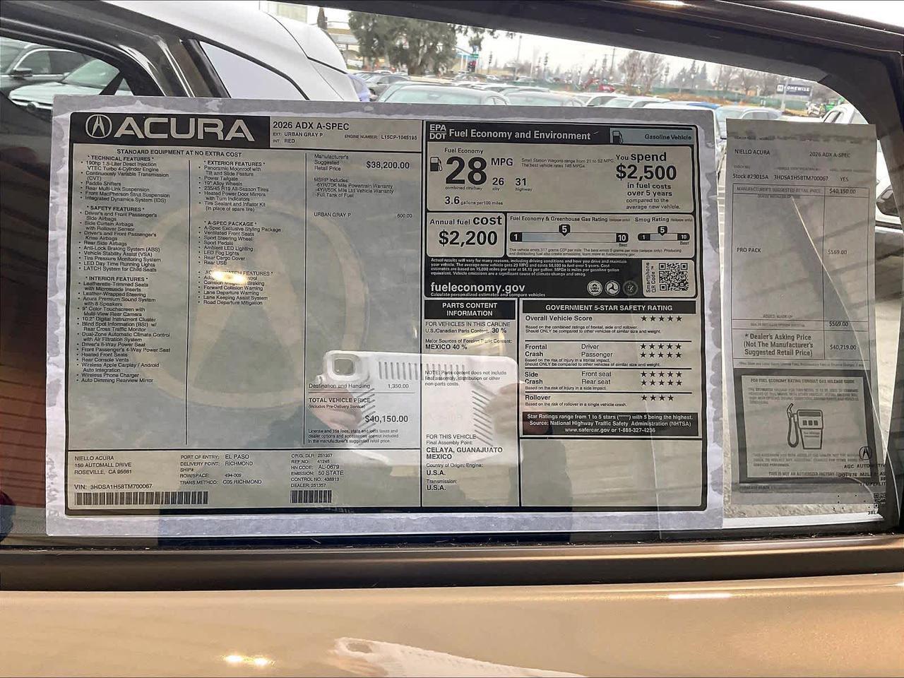 2026 Acura ADX w/A-Spec Package Roseville CA