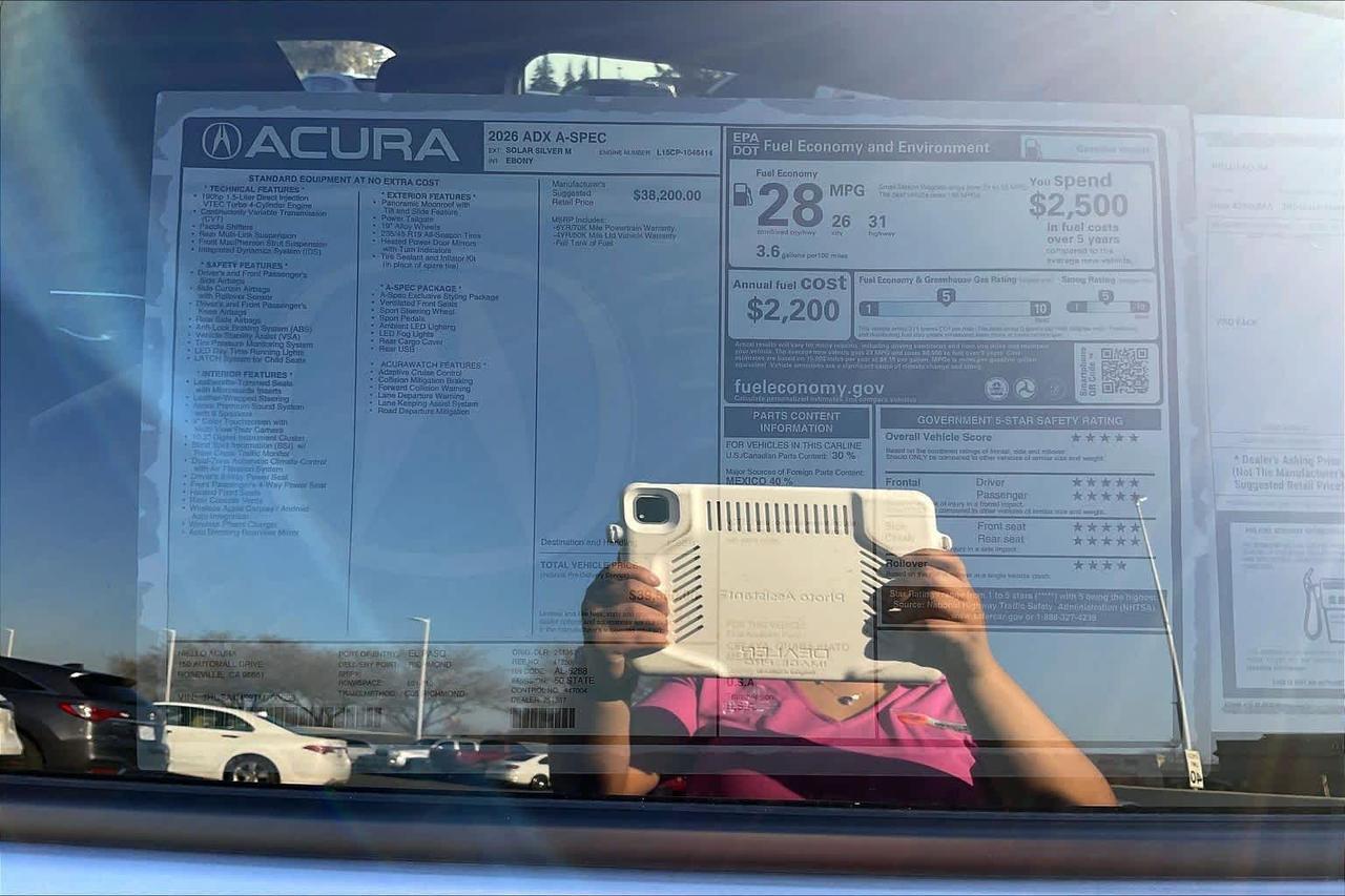 2026 Acura ADX w/A-Spec Package Roseville CA