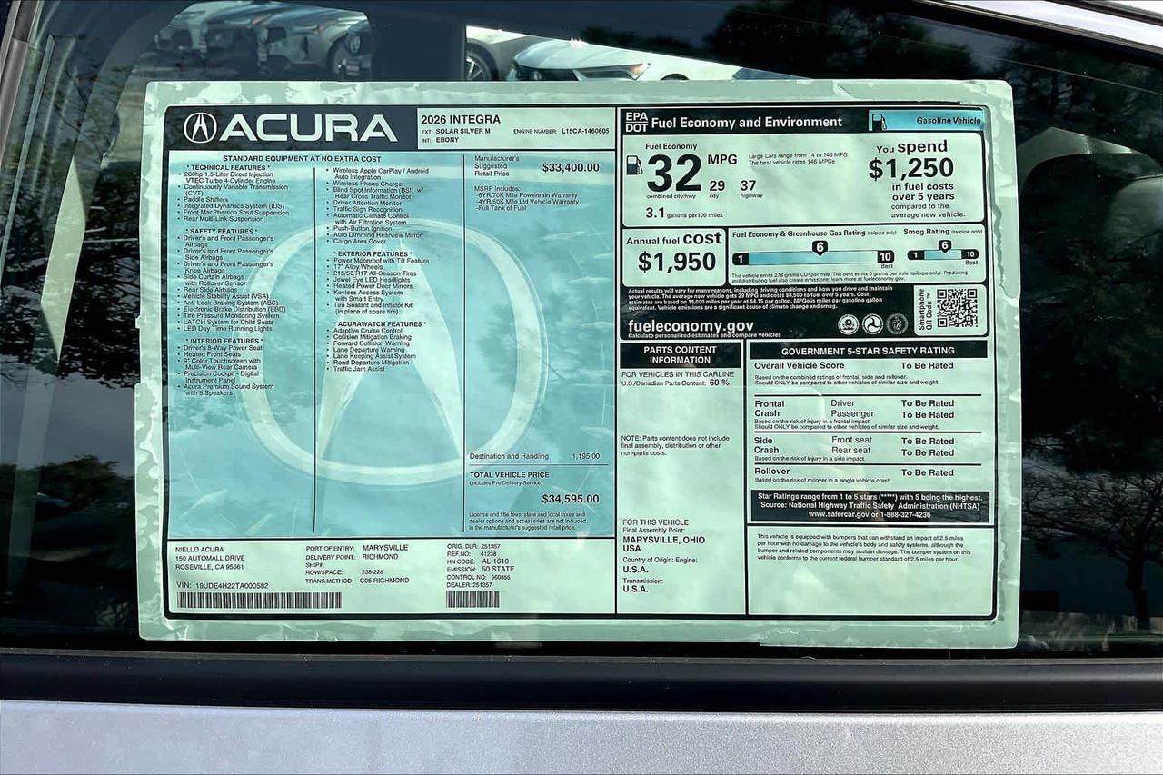 2026 Acura Integra Roseville CA