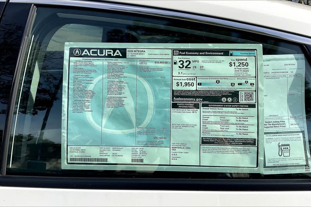 2026 Acura Integra Roseville CA