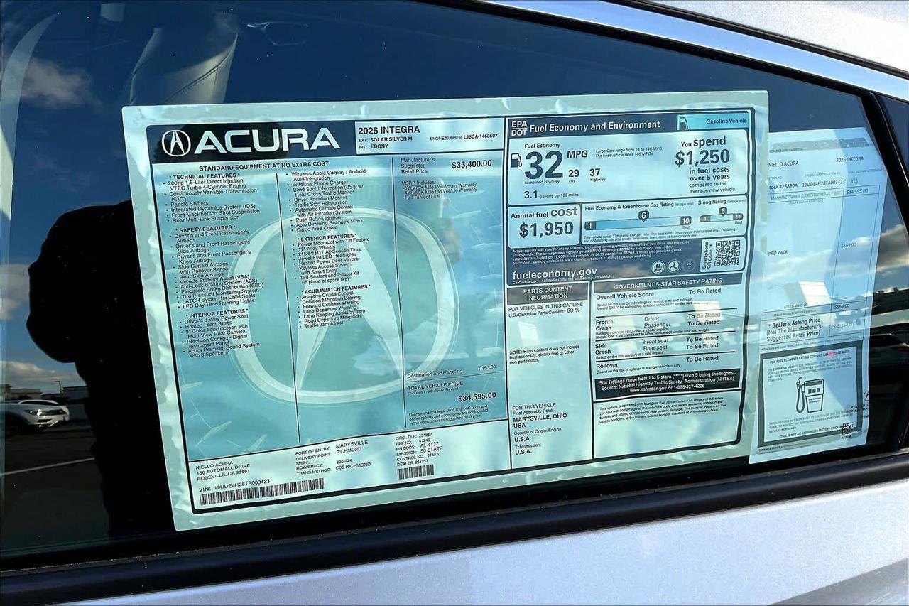 2026 Acura Integra Roseville CA