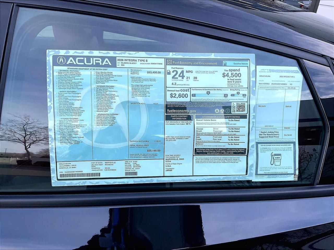 2026 Acura Integra Type S Roseville CA