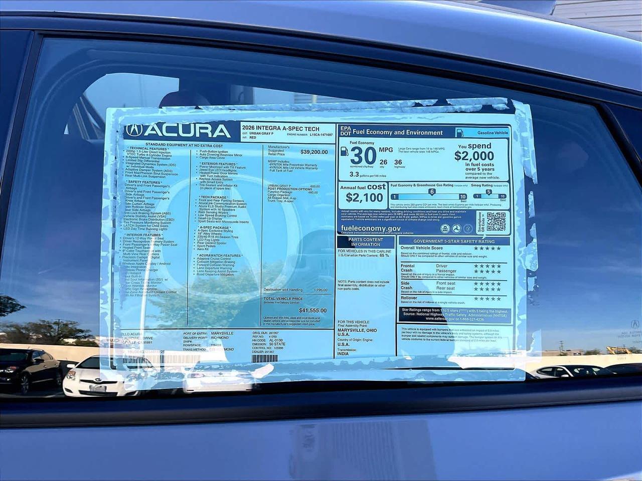 2026 Acura Integra w/A-Spec Technology Package Roseville CA