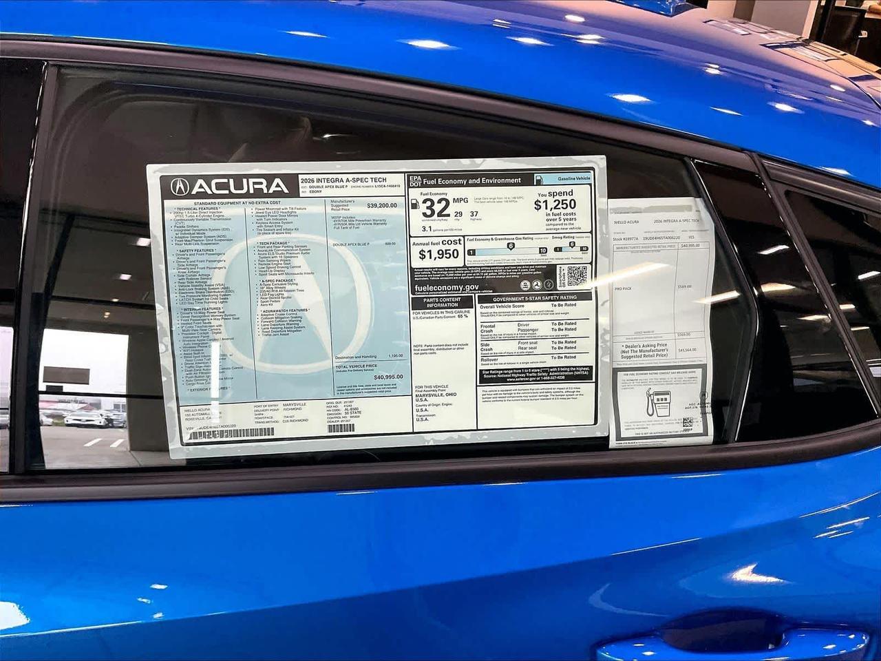 2026 Acura Integra w/A-Spec Technology Package Roseville CA