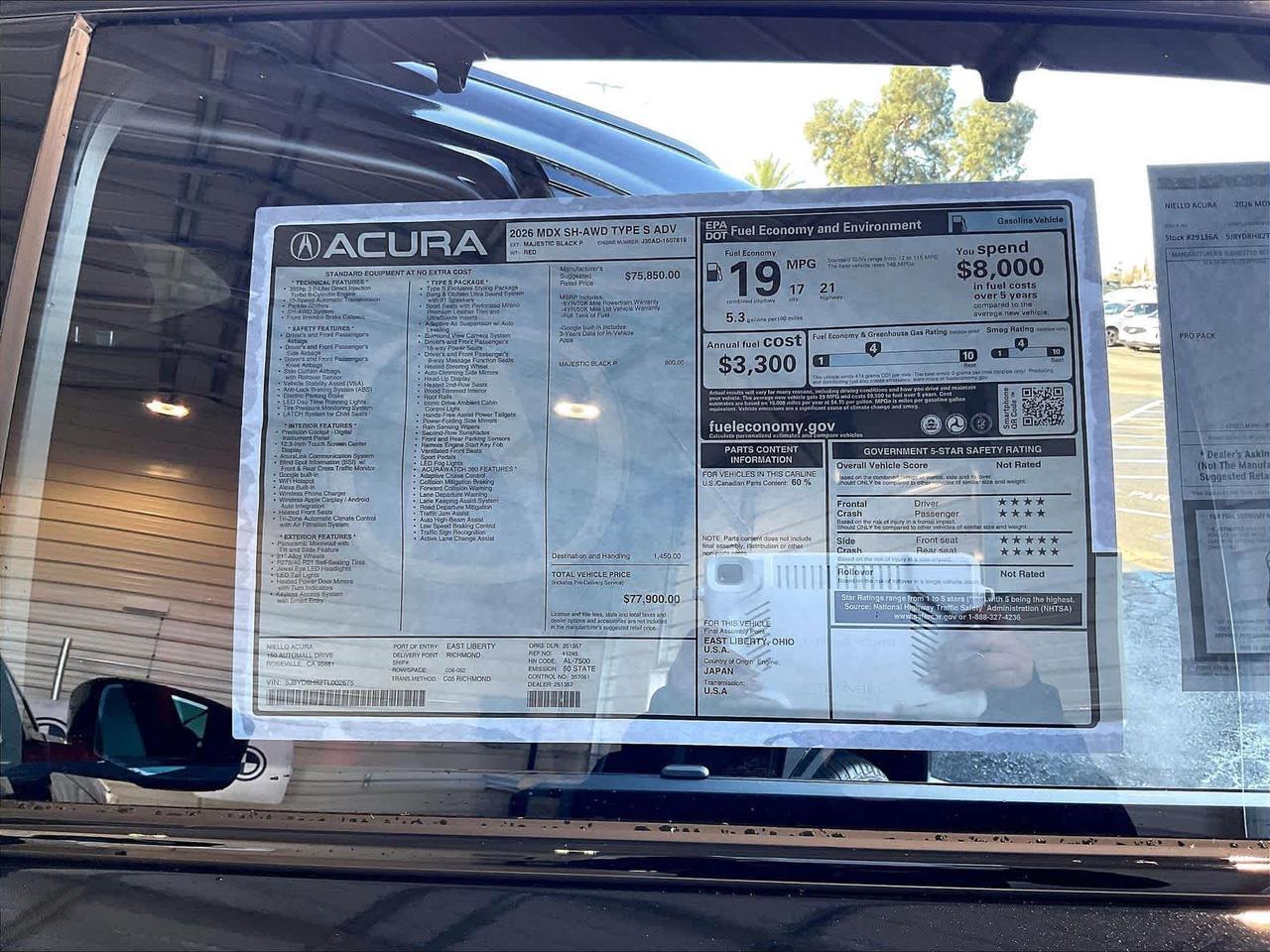 2026 Acura MDX Type S w/Advance Package Roseville CA