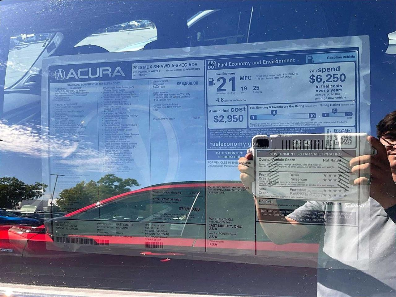 2026 Acura MDX w/A-Spec Advance Package Roseville CA