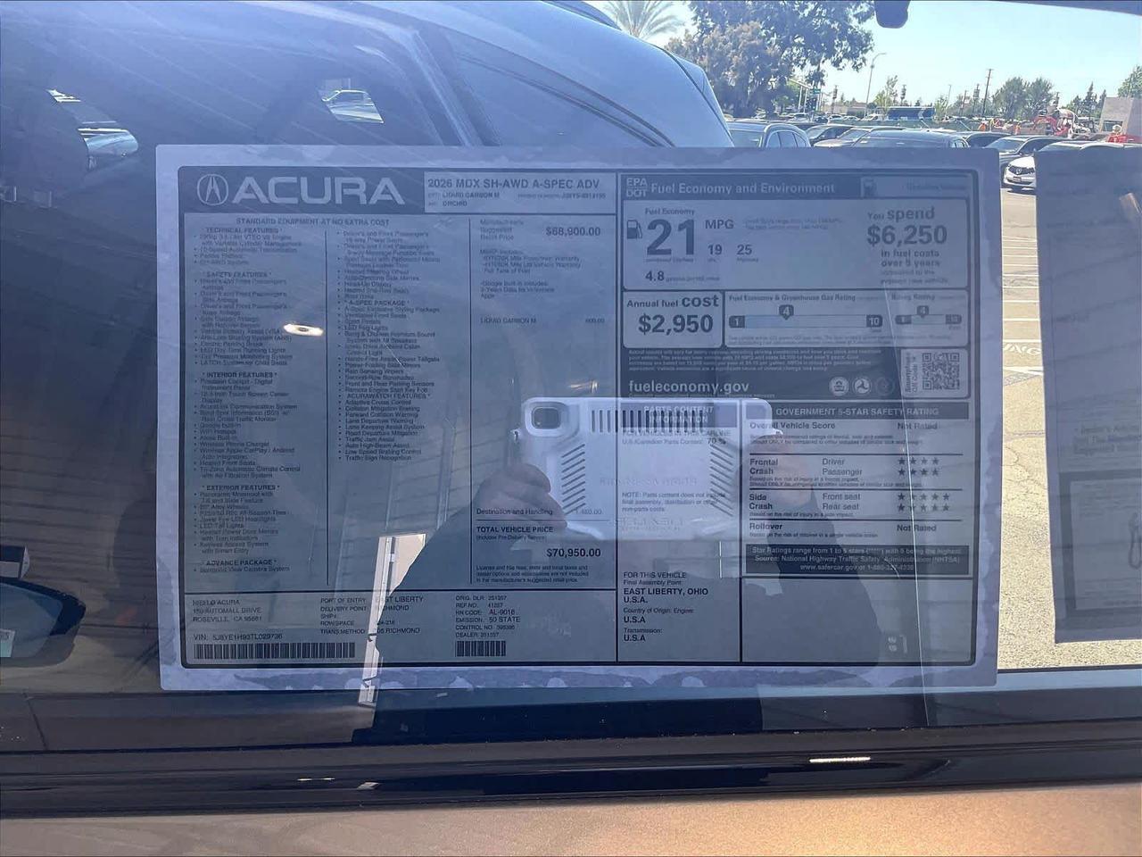 2026 Acura MDX w/A-Spec Advance Package Roseville CA