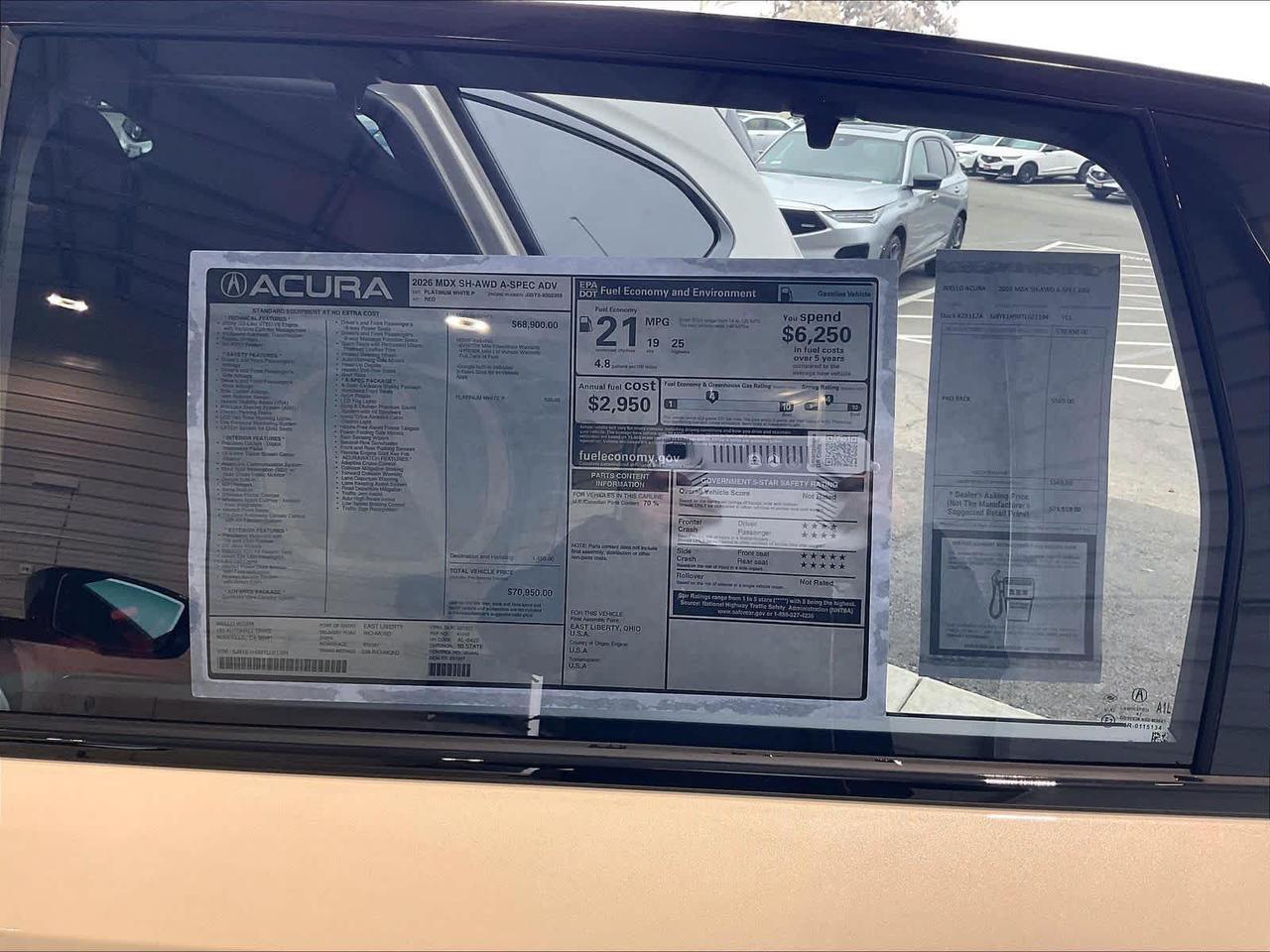 2026 Acura MDX w/A-Spec Advance Package Roseville CA