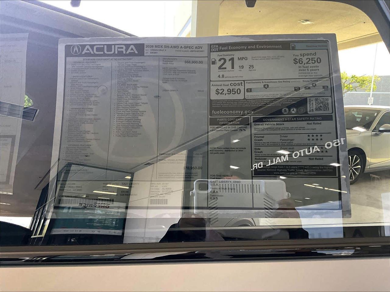 2026 Acura MDX w/A-Spec Advance Package Roseville CA