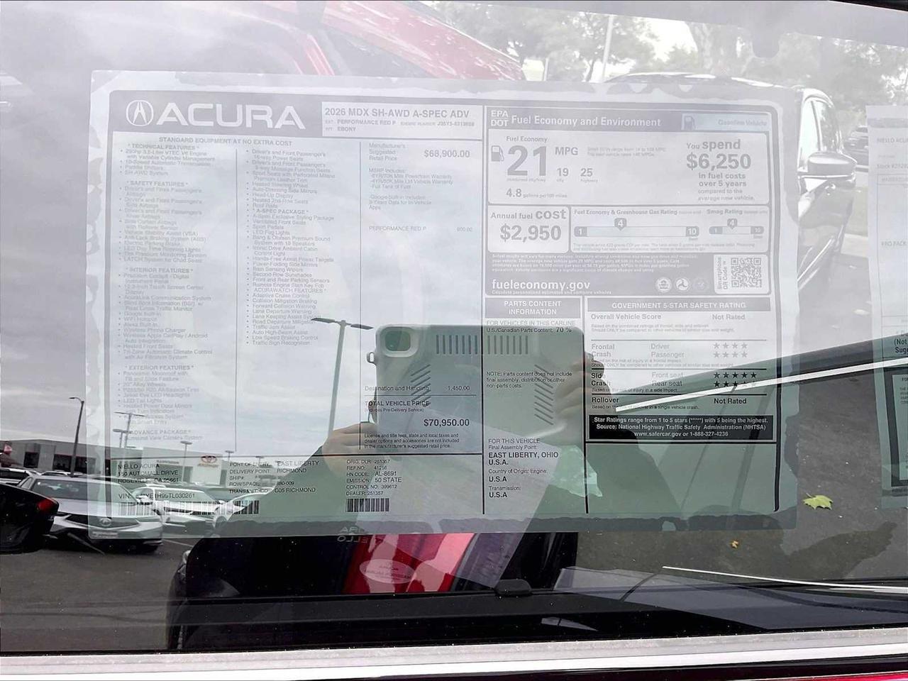 2026 Acura MDX w/A-Spec Advance Package Roseville CA